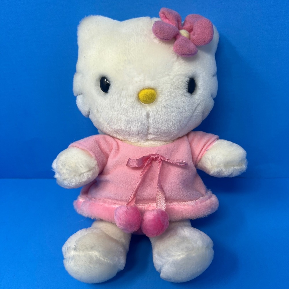 Nakajima Angel Hello Kitty Sanrio Plush Pink White‎ Wings Flower Bow 2004